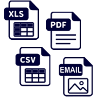 Excel, CSV, PDF, Image in Email
