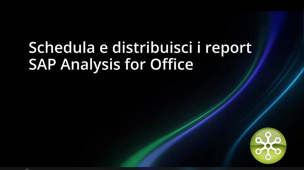 Schedula e distribuisci i report Analysis for Office